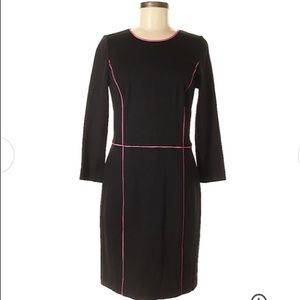 Banana Republic Black Dress w/ pink striped detail